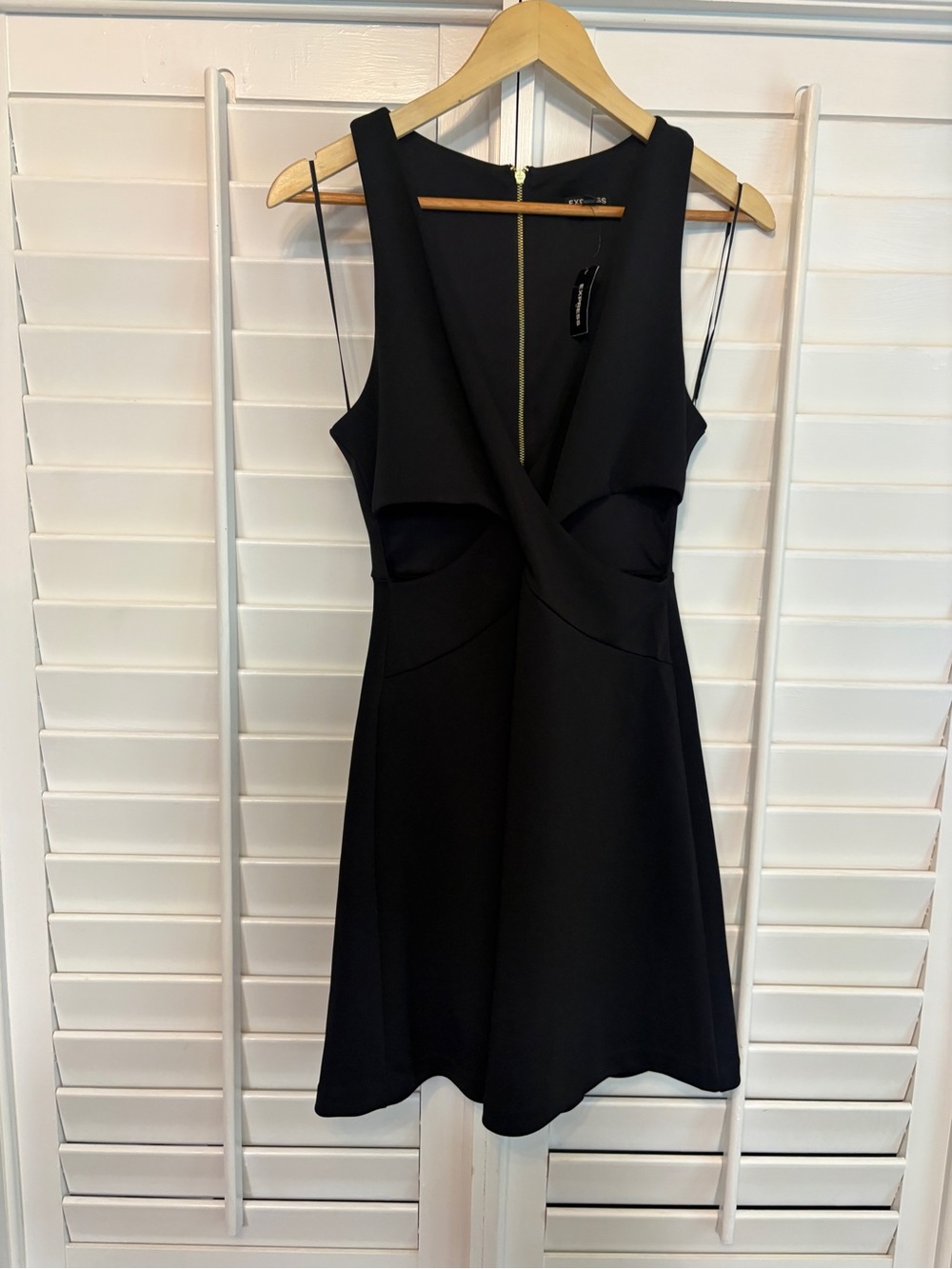 Express Little Black Dress With Cutouts Size 6